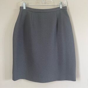 VTG Casual Corners Annex Gray Lined Pencil Coprcore Business Career Skirt SZ 10
